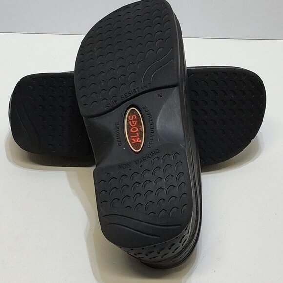 Klogs Springfield Black Slip-On Clogs US 8 Slip-Resistant Sole Orthotic-Friendly - Picture 9 of 11